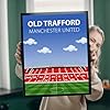 Old Trafford Stadium Poster, Manchester United FC Wall Art, Choose Framed or Print Only (A4, Print Only) #2