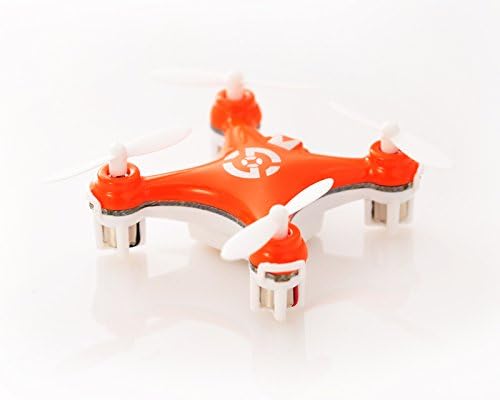 Cheerson CX-10 1.6" Mini Toy 2.4G 4CH 6 Axis Gyro 3D Flip LED RC Quadcopter Ready to Fly RTF Drone - Orange (29mm Diameter Propeller) Best Gift for Christmas Birthday Thanksgiving
