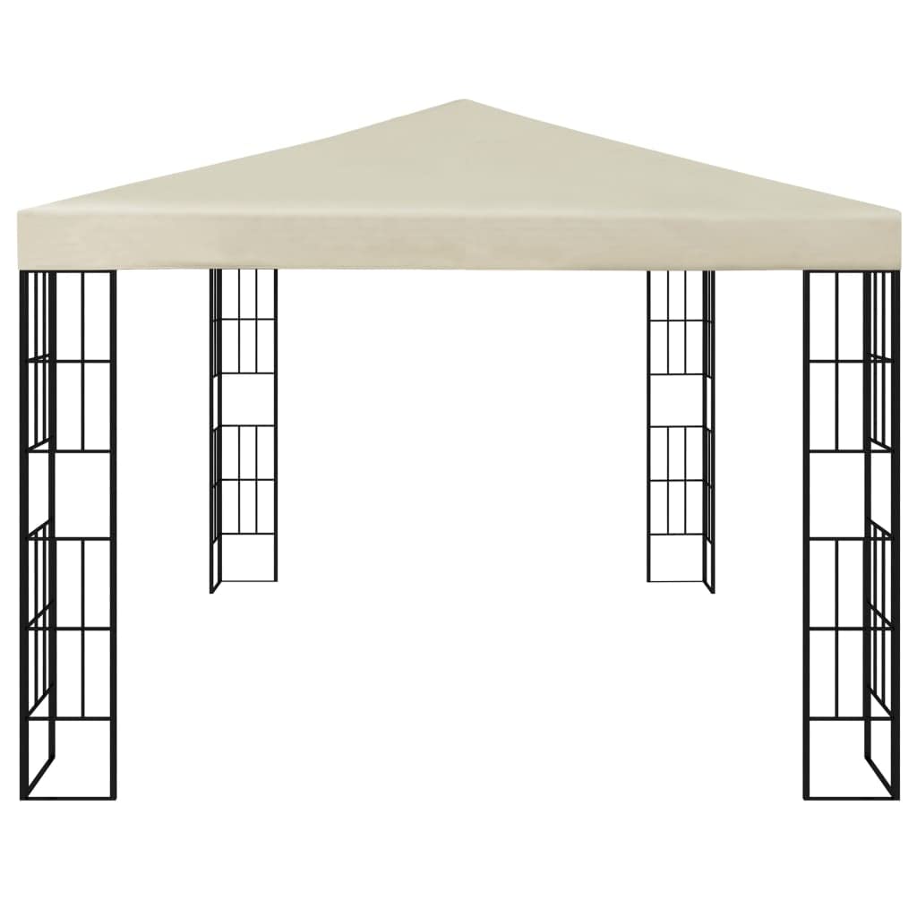 Gazebo 3 x 4 m Kremowy i czarny stal