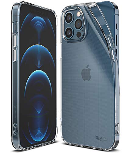 Image of ringke air for iphone 12 / iphone 12 pro case back cover, lightweight transparent flexible tpu scratch resistant phone cover for iphone 12 / iphone 12 pro back cover case - clear - Transparent
