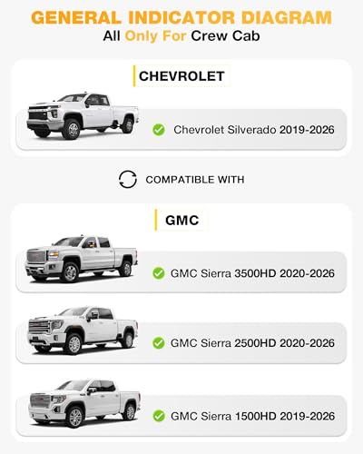 Image of 3W Floor Mats Fit for 2019-2026 Chevy Silverado /GMC Sierra 1500