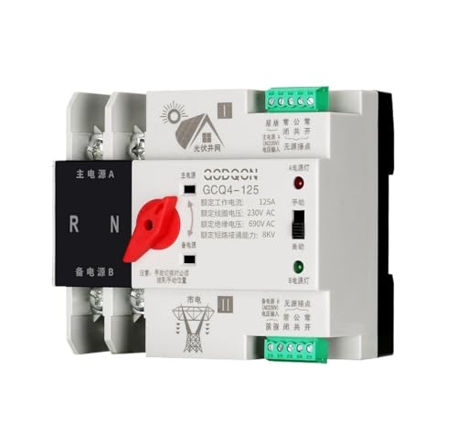 Interruttore di trasferimento automatico a doppia alimentazione fotovoltaica, inverter di potenza in standby 220 V, regolatore di commutazione ininterrotto a livello di millisecondi(Pv 220V,40A)