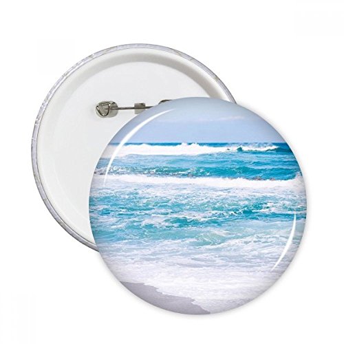 Badge bouton Ocean Beach pour personnaliser vos vêtements de vacances et sacs de plage
