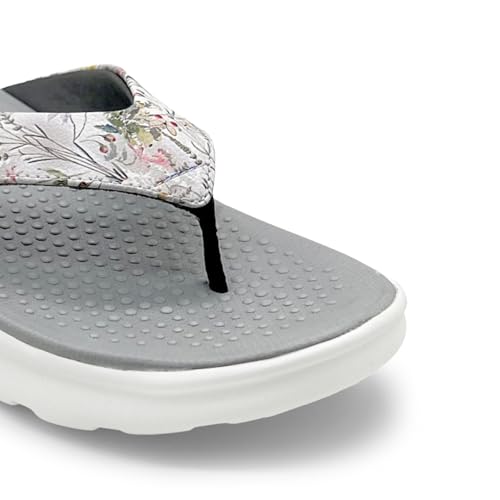 Image of KazarMax Women Slipper | Lightweight | Floral Print | Flip-Flop Daily Use | Casual wear | Thong Slippers