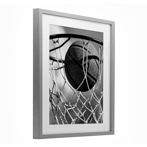 Impression encadrée Stupell Industries tableau gris robuste 33x40cm verre