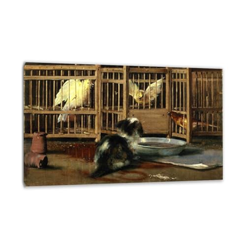 Tableau abstrait Une incompréhension art mural toile encadrée 30x48cm