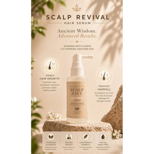Image of Scalp Revival Hair Serum 50ml - Lightweight Non-Greasy Daily Scalp Care Serum for Healthy Looking Hair & Scalp, Fast Absorbing Leave-In Hair Serum for Men & Women