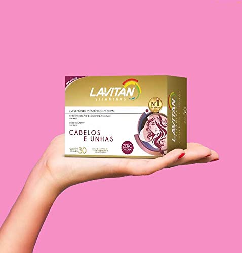 Kit Lavitan Hair Cabelos Unhas 180 Cápsulas
