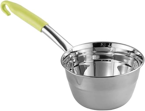 Cucharón de agua de acero inoxidable para cocina, mango largo con gancho para servir cuchara de agua