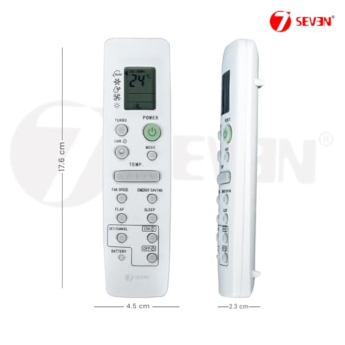 Image of 7SEVEN Compatible Samsung Ac Remote Original ARC-1400 DB93-03012G Model 6 of Split and Window Air Conditioner Suitable for 1 1.5 2 Ton Samsung ac - Match Exactly with Existing Model Remote Control