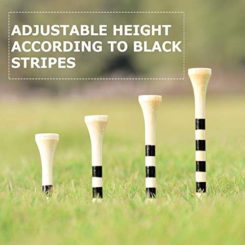 image for SAPLIZE Professional Bamboo Golf Tees 2-3/4'' Pack of 150PCS Reduce Fr