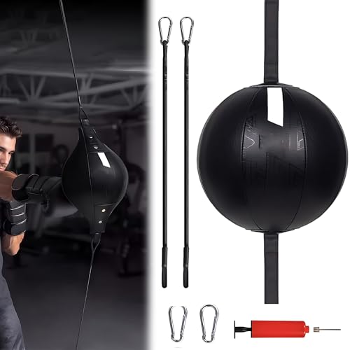 CHSG Hängender Geschwindigkeitskugel, Boxen Doppelendball, Geschwindigkeit Ball Boxen Training Trainingsgeräte Gym Fitness, Speedball Set Double End Bag Für Das Reflex- Und Boxtraining, Rund CHSG Hängender Geschwindigkeitskugel, Boxen Doppelendball, Geschwindigkeit Ball Boxen Training Trainingsgeräte Gym Fitness, Speedball Set Double End Bag Für Das Reflex- Und Boxtraining, Rund