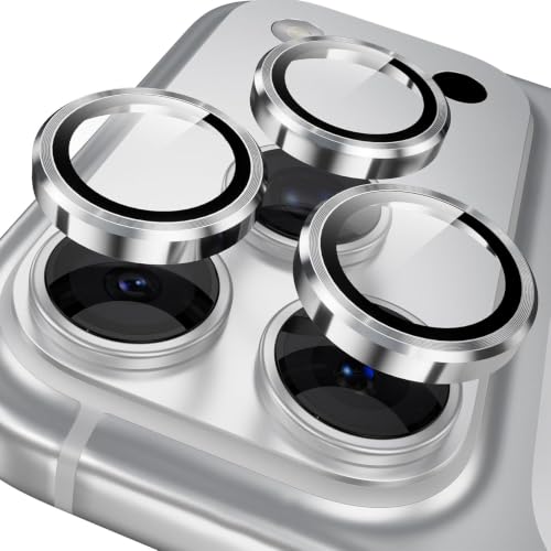 Image of Lensarmor Compatible with 18 Pro / 18 Pro Max Camera Lens Protector Silver - Premium 9H Tempered Glass, Military-Grade Protection, No Flash Interference & Case-Friendly Design