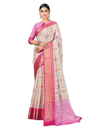 Elina fashion Women's Ready to Wear Saree - One Minute Pre Pleated Indian Saree- With Unstiched Blouse