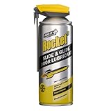 Rocket TT Slide & Glide Door Lubricant 400ml – 100% Silicone Spray, Fast-Drying & Non-Sticky, Reduces Friction, Stops Squeaks, Protects Against Corrosion, Safe on Metal, Plastic, Rubber & Wood