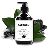 Saragan Activated Charcoal Conditioner - Clarifying Conditioner w/Argan Oil and Jojoba Oil - Sulfate