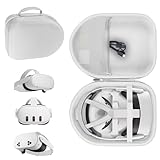 Peyyargo収納ケースと互換性のあるMeta Quest 3S/3 コントローラー付きのオールインワンVR・MRヘッドセット（グレー）