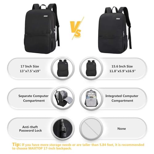MAXTOP Deep Storage Laptop Backpack