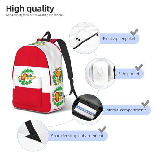 Mochila de mano Perú para mujer evita cargos de equipaje con espacio para portátil y trabajo 5