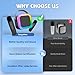 【2026 Newest】 Mini Karaoke Machine for Kids Girls & Boys - Portable Bluetooth Speaker with 2 Wireless Microphones - Kids Birthday Gifts for Ages 4-10 - Kids' Instrument Accessories - Black