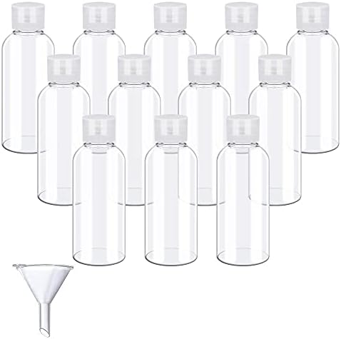 Lot 6 Bouteilles De Voyage Transparentes 100ml + Entonnoir - Uxcell - 38x100 Mm