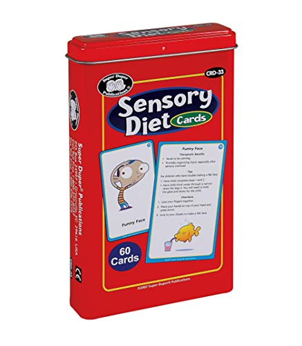 Super Duper Publications | Sensory Diet Flash Cards | Behavior and Body Awareness Fun Deck | Regulate Emotions | Materials for Children