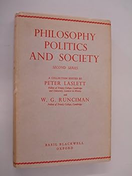 Hardcover Philosophy Politics and Society Second (2nd) Series Book