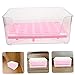 BESPORTBLE Portable Cat Litter Transparent Acrylic Pet Urinal Potty with Splash Guard Easy to Clean Travel Litter Case for Home and Pet Shops Prevents Mess and Keeps Floors Clean