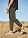 JMIERR Joggers for Men Fashion Casual Pants Elastic Waist Drawstring Stretch Tapered Athletic Workout Cargo Sweatpants Light Weight Chino Pants with Pockets, M, Moss Green