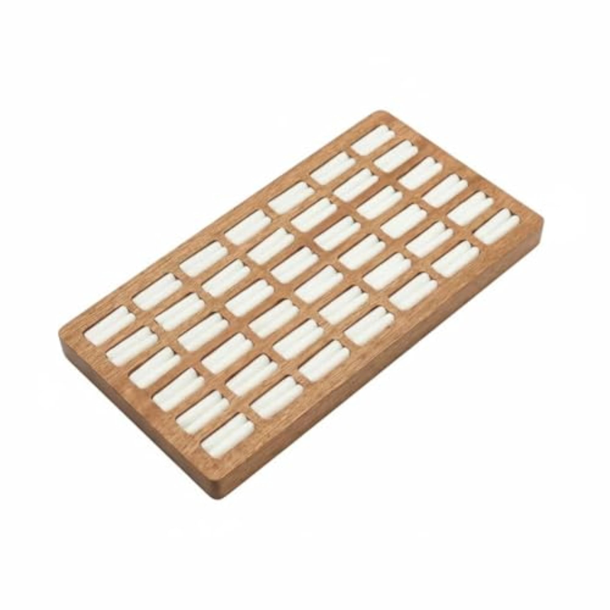 42 Slots Wooden Band Display Tray