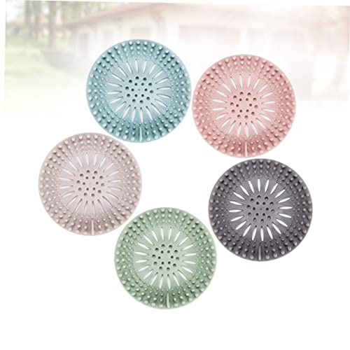 Crépine en silicone évier et drain attrape-cheveux multi-usage x5