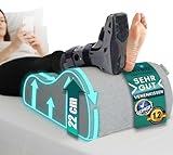 Beinkissen Hochlagern für schwere müde Beine & Erholung nach OP – Venenkissen Beinhochlagerungskissen für geschwollene Beine & Kniestütze – Lagerungskissen Bett Sofa – OEKO-TEX – Größe S bis XL