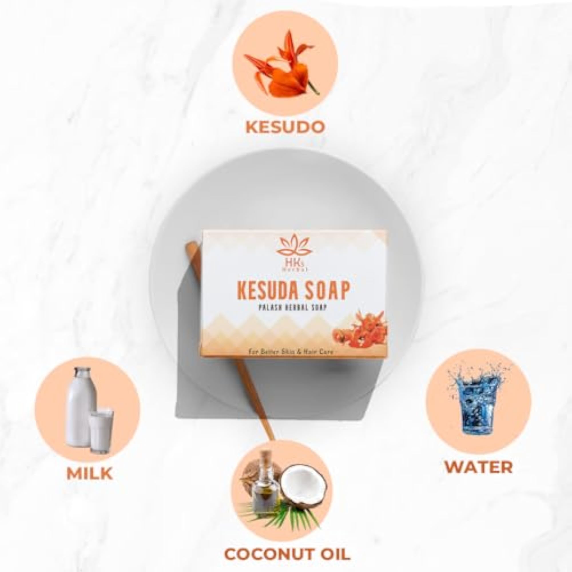 Kesudo Bathing Soap, Nourishing for Men & Women, 100g