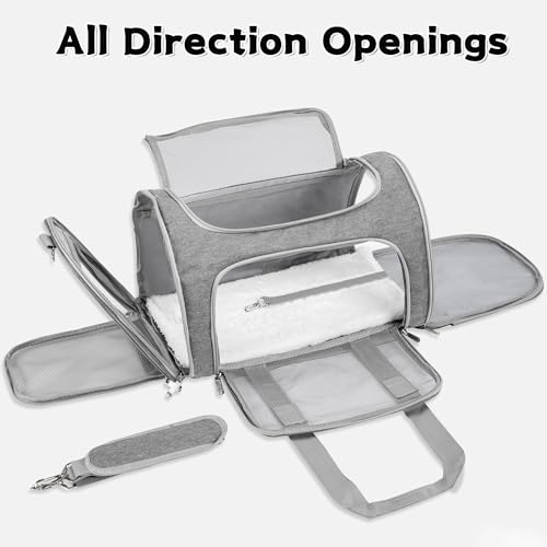 image for LEHNI Soft-Sided Cat/Dog/Pet Carrier, Collapsible Pets Travel Carriers