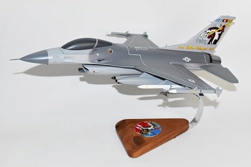Squadron Nostalgia LLC Lockheed Martin® F-16 Fighting Falcon®, Wild Weasel 50 Years Model, 18" Mahogany Scale Model