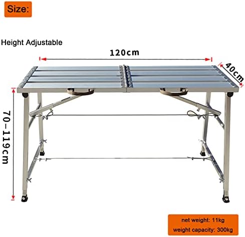 Portable Folding Scaffold Tower Ladder - Multipurpose Work Platform, 300kg Load Capacity, Heavy-Duty Work Bench for Home Improvement and Construction Projects
