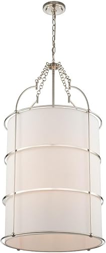 Kalco 513252PN Carson Pendant, 8-Light 320 Total Watts, Polished Nickel