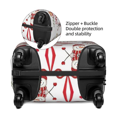 Christmas Santa Claus Print Luggage Suitcase Cover Protector Luggage Washable Covers With Concealed Zipper4