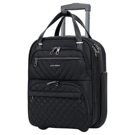 KROSER Lightweight Underseat Suitcase for Travel