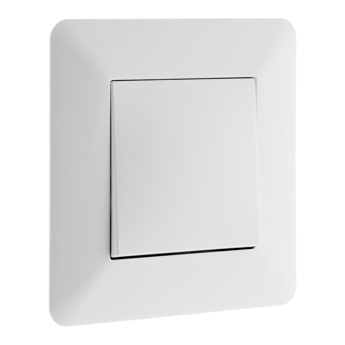 Artezo - Interruttore a Deviatore 10A Max - Installazione Incassata Compatibile con Scatola da Incasso - Design Moderno con Regolazione Millimetrica - Bianco - 85 x 85 x 30 mm