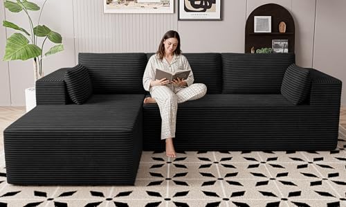 106' Cloud Sectional Boneless Couches for Living Room,...