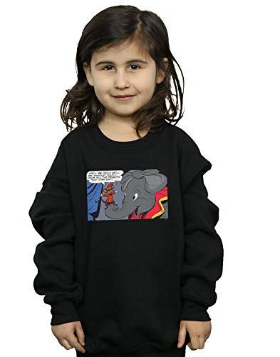 Disney Girls Dumbo Rich And Famous Sweatshirt Black 12-13 years