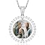 16 Rotatable 2 Pictures(Silver)-Rope Chain