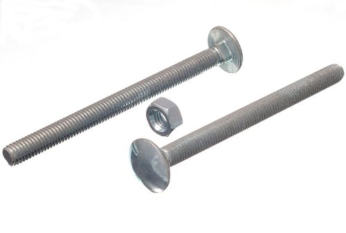 Boulon M8 100mm entièrement fileté avec écrou pour monter et consolider vos projets bois
