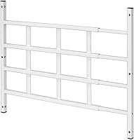 Prime-Line S 4768 Fixed Carbon Steel 4-Bar Window Guard for Child Safety & Home Security, Adjustable 23.5-38" Wide, White