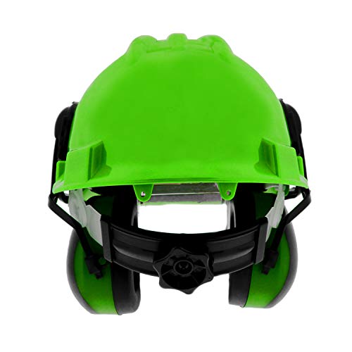 Felled Forestry Safety Helmet – Vented Forestry Hard Hat, Mesh/Plastic Safety Visor, Earmuffs – Chainsaw Helmet System
