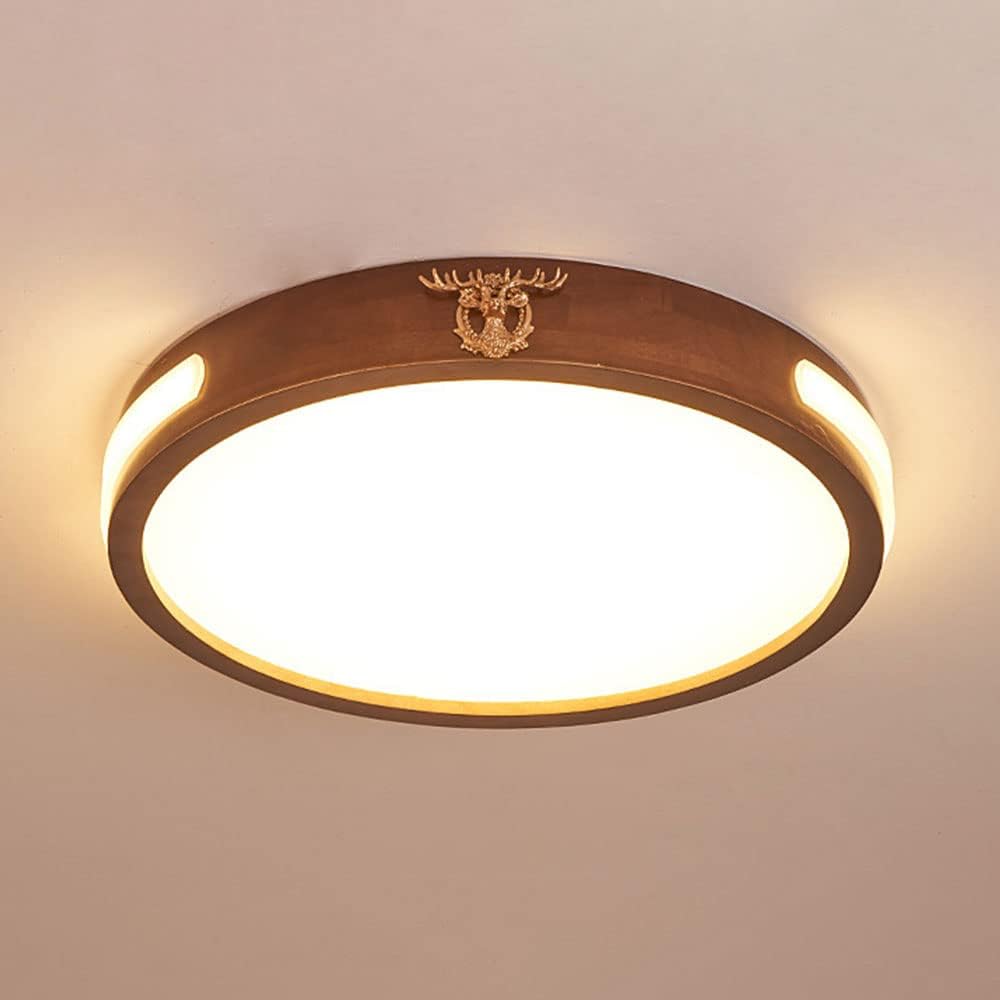 Close To Ceiling Lights , Ultra Thin Wooden Ceiling Light