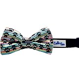 CUTIE TIES Dog Bow Tie Paw Print-2" x 4" Premium Quality Bow Ties for Dogs-Fancy Dog Tie with Slip O