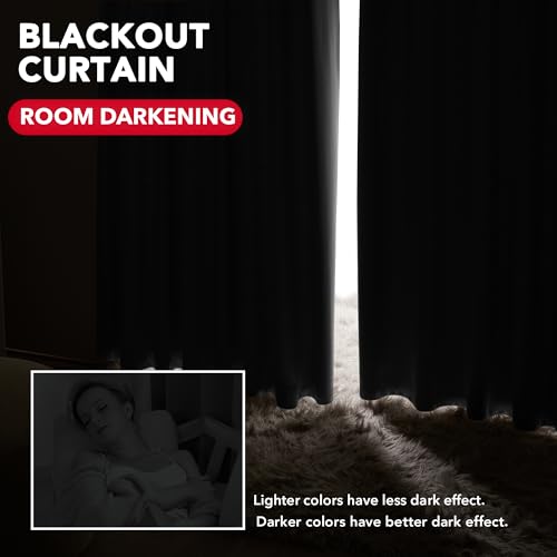 image for Deconovo Blackout Curtains – Room Darkening, Noise-Reducing, Thermal