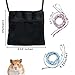 2 Pics Sugar Glider Pouch and 2 Pics Hamster Leash Small Animal Carry Pouch with Adjustable – Cozy & Portable Habitat for Small Pets (Hamsters, Rat, Marmosets, Squirrels)